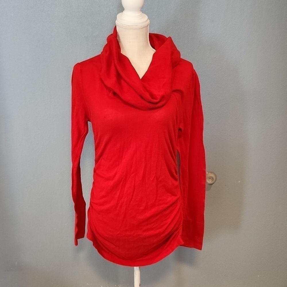 Vintage Victoria's Secret Moda International ruched side cowl neck sweater